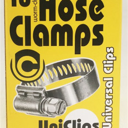 HOSE CLAMP G 6 SIZE 6mm* 22mm S/S BOX OF 10 - UNIVERSAL