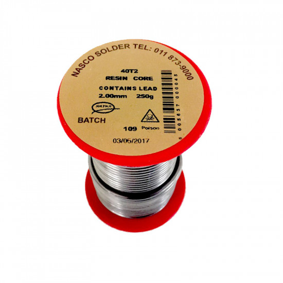 SOLDER RESIN CORE REEL 40T 2.0mm 250g