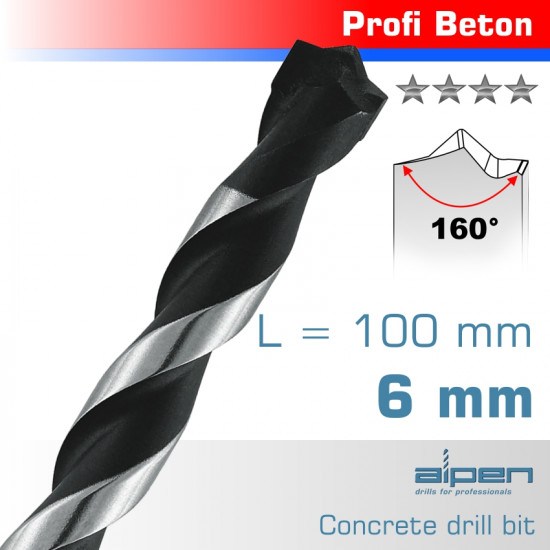CONCRETE PROFI BETON DRILL BIT 6MM CONCRETE PROFI BETON DRILL BIT 6MM