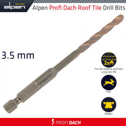 ROOF TILE DRILL BIT HEX 3.5MM 1/PACK