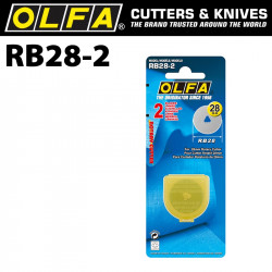 OLFA BLADES ROTARY RB28-2 2/PACK 28MM