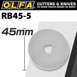 OLFA BLADES ROTARY RB45-5 5/PACK 45MM