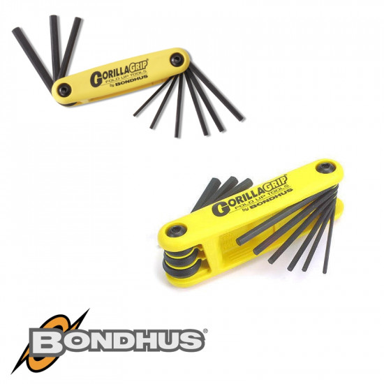 HEX END FOLD UP WRENCH 9PC 5/64-14' IMPERIAL GORILLAGRIP HEX END FOLD UP WRENCH 9PC 5/64-14' IMPERIAL GORILLAGRIP