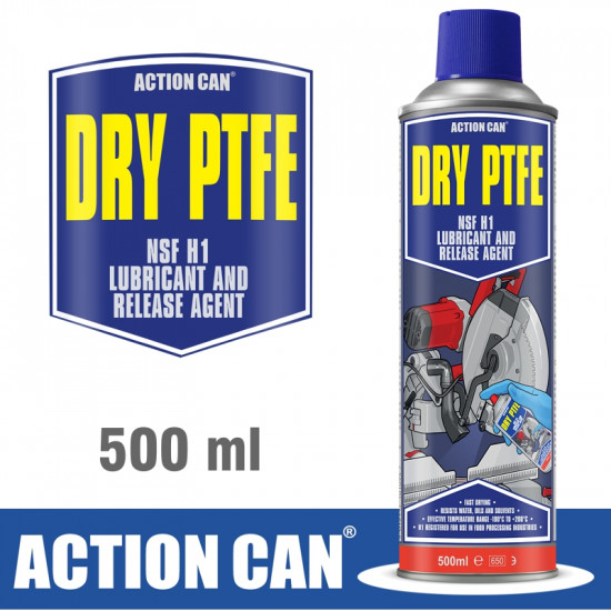 P.T.F.E 500ML DRY FILM LUBRICANT FAST DRYING P.T.F.E 500ML DRY FILM LUBRICANT FAST DRYING