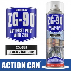 ZG-90 BLACK 500ML BLACK GALVANISING ZINC PAINT COLD RAPID DRY