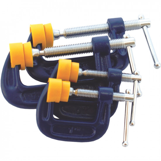 CLAMP C - TYPE 4PCS SET KIT 2 X 25 & 50MM CLAMP C - TYPE 4PCS SET KIT 2 X 25 & 50MM