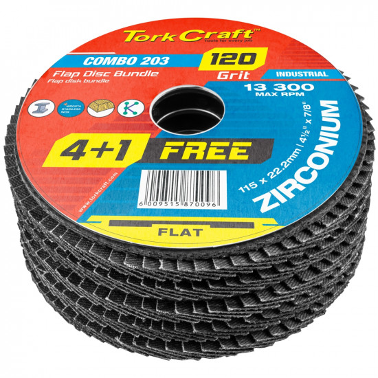 FLAP DISC ZIRCONIUM 115MM 120 GRIT FLAT 4+1 FREE FLAP DISC ZIRCONIUM 115MM 120 GRIT FLAT 4+1 FREE