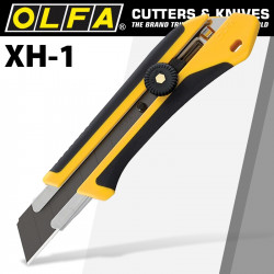 OLFA EXTRA HEAVY DUTY  CUTTER XH-1 25MM X-DESIGN SERIES SNAP OFF KNIFE