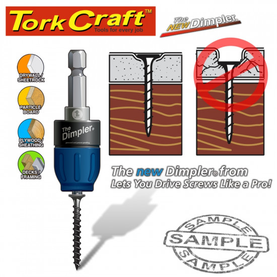DIMPLER FOR DRIVING DRYWALL SCREWS PH2 AUTO CLUTCH FITS ANY DRILL DIMPLER FOR DRIVING DRYWALL SCREWS PH2 AUTO CLUTCH FITS ANY DRILL