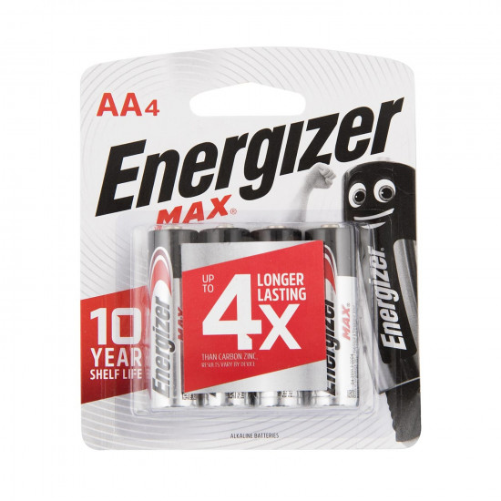 ENERGIZER MAX AA - 4 PACK (MOQ 12) ENERGIZER MAX AA - 4 PACK (MOQ 12)