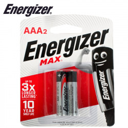 ENERGIZER MAX AAA - 2 PACK (MOQ 20)