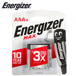 ENERGIZER MAX AAA - 4 PACK (MOQ 12)