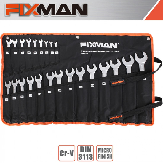 FIXMAN 23PCS COMBINATION SPANNER SET 6MM - 32MM FIXMAN 23PCS COMBINATION SPANNER SET 6MM - 32MM