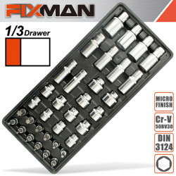 FIXMAN 34-PC 3/8' DR.SOCKETS