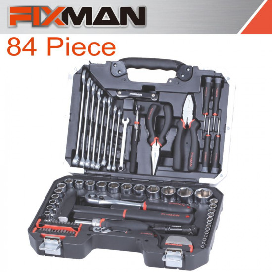FIXMAN SOCKET TOOL SET 84PC 1/4'&1/2' DRIVE FIXMAN SOCKET TOOL SET 84PC 1/4'&1/2' DRIVE