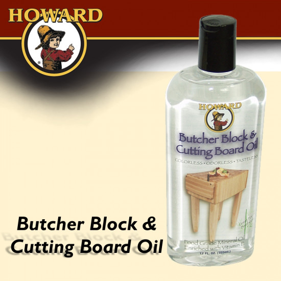 HOWARD BUTCHER BLOCK & CUTTING BOARD OIL 355 ML HOWARD BUTCHER BLOCK & CUTTING BOARD OIL 355 ML
