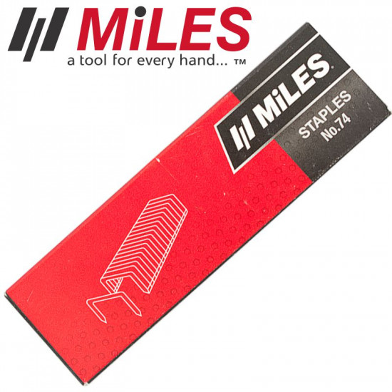 GALV STAPLES 7MM X 5040 FOR TAPE TOOL MILES NO74 GALV STAPLES 7MM X 5040 FOR TAPE TOOL MILES NO74