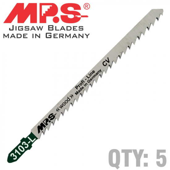 JIGSAW BLADE WOOD LONG T-SH.6TPI 130MM LONG T301DL JIGSAW BLADE WOOD LONG T-SH.6TPI 130MM LONG T301DL