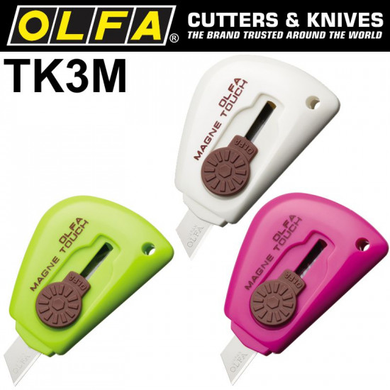 MAGNETIC TOUCH KNIFE IN COOKIE JAR (24PC) WHITE/GREEN/PINK MAGNETIC TOUCH KNIFE IN COOKIE JAR (24PC) WHITE/GREEN/PINK