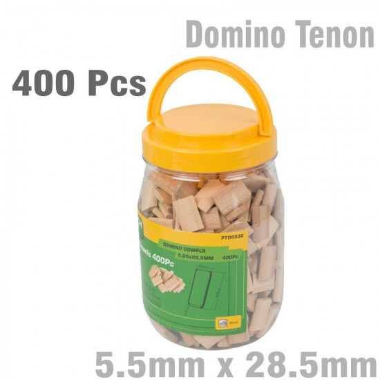 DOMINO TENON 5.5 X 28.5MM 400PC JAR BEECH WOOD DOMINO TENON 5.5 X 28.5MM 400PC JAR BEECH WOOD