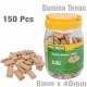 DOMINO TENON 8X40MM 150PC JAR BEECH WOOD DOMINO TENON 8X40MM 150PC JAR BEECH WOOD