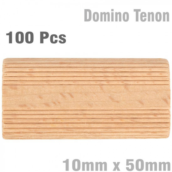DOMINO TENON 10X50MM 100PC JAR BEECH WOOD DOMINO TENON 10X50MM 100PC JAR BEECH WOOD