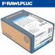 UNIVERSAL NYLON PLUG+SCREWS 6MMX50MM X50-BOX UNIVERSAL NYLON PLUG+SCREWS 6MMX50MM X50-BOX