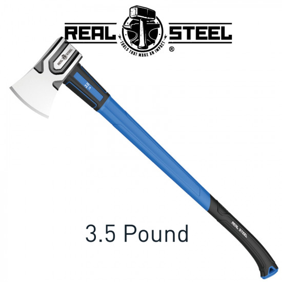 AXE 1.5KG 3.5LB GRAPH. HANDLE 870MM REAL STEEL