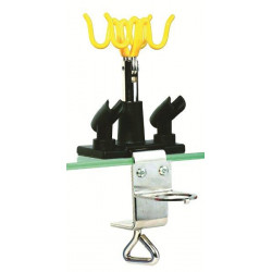 AIRBRUSH HOLDER FOR TABLE EDGE WITH CLAMP