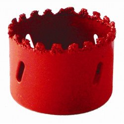 HOLE SAW CARBIDE GRIT 16MM - RED
