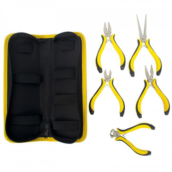 TORK CRAFT 5PC MINI PLIER SET C/W CARRY BAG TORK CRAFT 5PC MINI PLIER SET C/W CARRY BAG