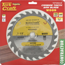 BLADE CONTRACTOR 185 X 24T 20-16MM CIRCULAR SAW TCT