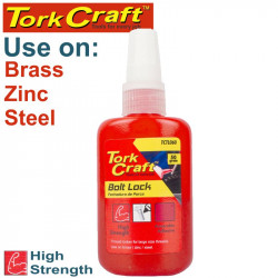 BOLT LOCK HIGH STRENGTH FOR LARGE SIZED THREADS - RED - 50G