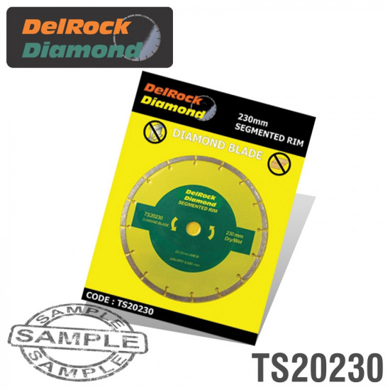 DIAMOND BLADE 230MM SEGMENTED DELROCK DIAMOND BLADE 230MM SEGMENTED DELROCK