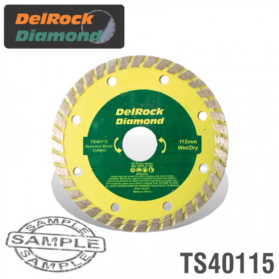 DIAMOND BLADE 115MM TURBO DELROCK DIAMOND BLADE 115MM TURBO DELROCK