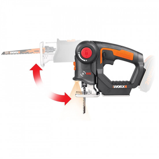 AXIS MULTI PURPOSE SAW 20V PENDULUM 3000 SPM TOOL ONLY WORX AXIS MULTI PURPOSE SAW 20V PENDULUM 3000 SPM TOOL ONLY WORX