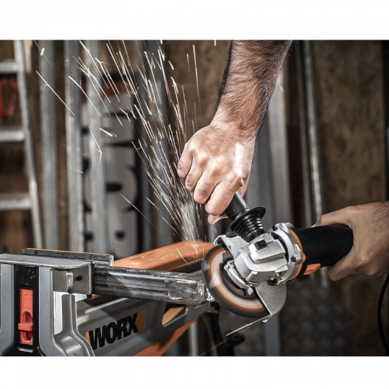 ANGLE GRINDER 750W 115MM 12000RPM M14 QUICK GUARD COL. BOX WORX ANGLE GRINDER 750W 115MM 12000RPM M14 QUICK GUARD COL. BOX WORX