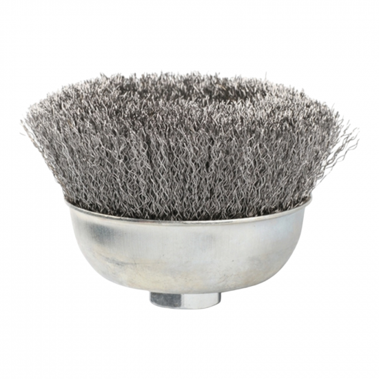 100mm steel wire cup brush M14x2 0.35mm
