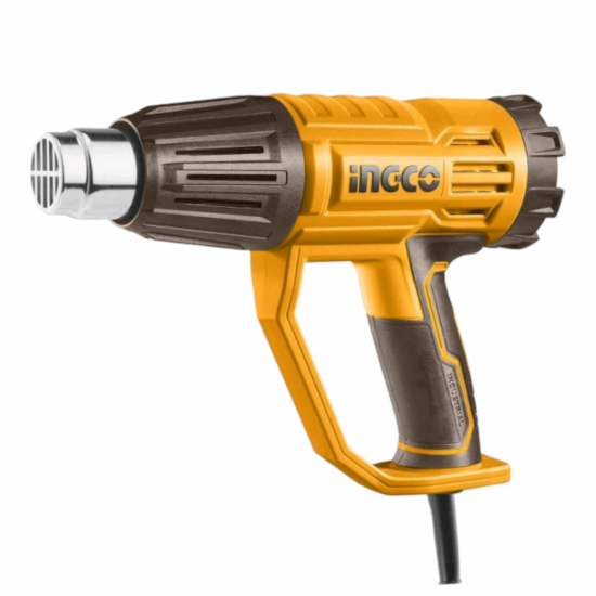 INGCO / Heat Gun 2000 Watt, including 1x Reduction Nozzle, 1x Reflector Nozzle, 1x Flat Nozzle, 1x Scraper / HG200047